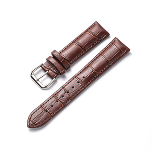 Bracelets de montre en cuir de veau de 12, 14, <span class=keywords><strong>16</strong></span>, 18, 20, 22, 24 mm avec plusieurs couleurs disponibles en stock, prix bas, motifs d'alligator - Product Image 4
