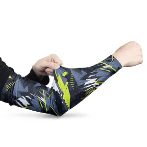 Custom Sun Uv Protection Compression Bike Sport Arm Sleeve for Cycling Fishing Sublimation Blank Arm Sleeves