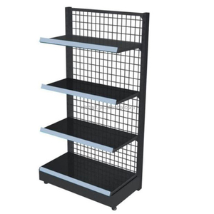 杂货和汽车加油站轻型超市货架双面金属展示架 - Product Image 3