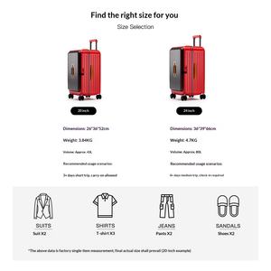 <span class=keywords><strong>Valise</strong></span> <span class=keywords><strong>rigide</strong></span> extensible en néoprène Stranger Travel avec poignée télescopique, serrure, <span class=keywords><strong>roulettes</strong></span> universelles, 20-24L - Product Image 2