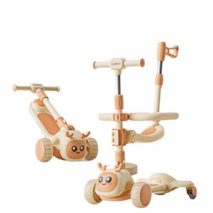 Cochecito de Bebé Convertible en Patinete Plegable para Niños, Tres en Uno, Patinete Yo-Yo y Patinete Deslizante - Product Image 4