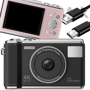 Search SourcingArk - Nueva Cámara de Bolsillo Mini para Niños, Económica, 4K, 1000 mAh, Zoom 16X, 2.83 Pulgadas, Tipo Apuntar y Disparar, X8 CCD - Product Image 1