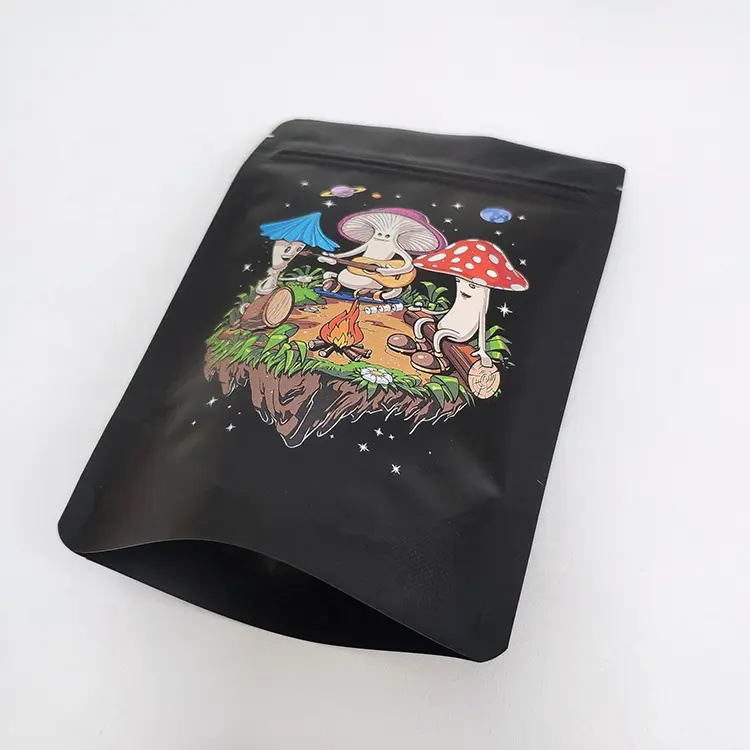 Custom Printed 1g 3.5g 7g 14g 28g Soft Touch Small Zip Lock Smell Proof Mylar Bag