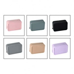 Bolsa de Maquillaje de Silicona, Estética, Ligera, Ecológica, Resistente al Agua, con Cierre de Cremallera, para Cosméticos y Viajes - Product Image 6