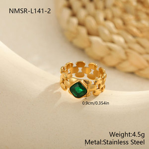 Bague Montre en Acier Inoxydable 316L Plaqué Or 14k 18k Anti-ternissement avec Zircon Tendance pour Femme - Product Image 6