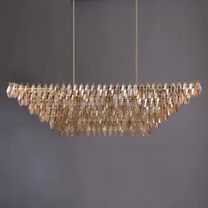 Hot Sale Indoor Modern Luxury Ceiling Light Led Pendant Lighting Gold Crystal Chandelier