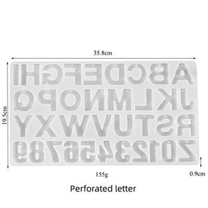 2023 nouvelle <span class=keywords><strong>lettre</strong></span> <span class=keywords><strong>porte</strong></span>-clés résine Alphabet <span class=keywords><strong>porte</strong></span>-clés breloques moule idées de produits Carton artisanat modèle Kit de Zdspoxy chine - Product Image 6