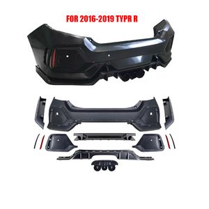 Fit 2016-2021 pour <span class=keywords><strong>Honda</strong></span> <span class=keywords><strong>Civic</strong></span> Sedan Type-R Kit de couverture de pare-chocs arrière Kit de pare-chocs arrière - Product Image 1