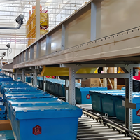 Ligne de production automatisée d'emballage et de tri à haute efficacité, à rouleaux en acier inoxydable, à vitesse réglable et contrôlée par PLC