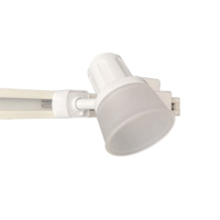 Kit de spots intérieurs de style simple et blanc à LED intégrées de 46 pouces avec éclairage sur rail de 3 litres