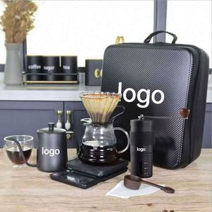 เครื่องบดกาแฟไฟฟ้า ชุดกาแฟพกพาพร้อมเครื่องบดไฟฟ้า ตาชั่งดิจิตอล ตัวกรอง และอื่นๆ สำหรับใช้ในบ้าน/สำนักงาน/กลางแจ้ง - Product Image 4