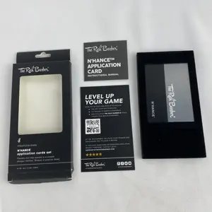 Custom Pvc Card Holder Luxury Gift Box Packaging Storage Box Foldable Cardboard Box With Foam Insert
