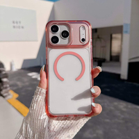 Coque de téléphone magnétique antichoc transparente pour iPhone 18 17 16 15 Pro Max – Accessoires de téléphonie mobile en gros