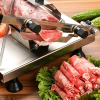 Trancheuse à viande manuelle miniature en gros / Coupe-viande en acier inoxydable pour la maison / Machine à découper manuelle pour un usage domestique