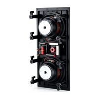 Sistema de Sonido Integrado Doble de 6 Pulgadas, Altavoz de Pared para Cine en Casa, Empotrado en Pared