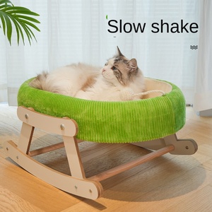 Estera de enfriamiento de verano de bambú sólido ecológico, hamaca para gatos con cama de clavo fresco, suministros para mascotas para gatos, hada Meow - Product Image 3