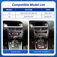 Autoradio multimédia tactile avec CarPlay et Android Auto sans fil, GPS, résolution 1600x600 pour Audi A4L A5 Q5 Q5L A3 Q3 A7 A6L