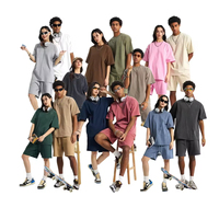 T-shirt en coton teint pigmentaire 250 GSM à épaules tombantes, finition délavée rétro, coupe ample, style streetwear vintage, vente en gros