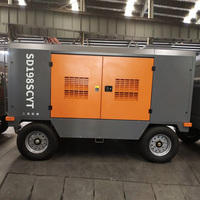 Compresseur d'air diesel à vis Cummins 132 kW 13 bars 500 CFM, portable, haute pression, pour l'exploitation minière (modèle MS500-13)