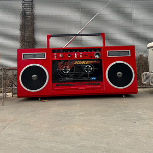 Remolque de Comida Móvil Prefabricado Aislado con Forma de <span class=keywords><strong>Radio</strong></span>, Carrito de Comida Callejero Nuevo de Acero Inoxidable para Venta de Café y Aperitivos - Product Image 5