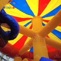 Aire de jeux de cirque pour enfants WINSUN, combo carrousel, toboggan, château gonflable pour location