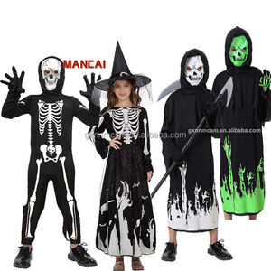 Disfraz <span class=keywords><strong>de</strong></span> fiesta <span class=keywords><strong>de</strong></span> Halloween para adultos y niños Grim Reaper Ghost Skeleton Cosplay <span class=keywords><strong>Scream</strong></span> of Dark God incluye máscara <span class=keywords><strong>de</strong></span> utilería <span class=keywords><strong>de</strong></span> escenario - Product Image 4