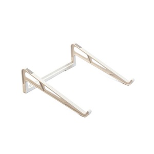 Laptop Stand Foldable Portable Adjustable <b>Desk</b> <b>Riser</b> For Office Use White 250x50x15mm - Product Image 2