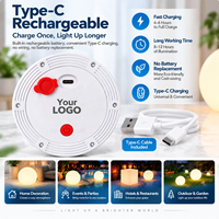 Wiederaufladbare IP65 Wasserdichte RGB LED-Batterielampe mit Fernbedienung Dimmbar für Hotel-Flaschen & Innen-/Außenbeleuchtung