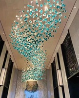 Lustre suspendu en verre LED à hauteur réglable pour usage hospitalier avec service d'installation