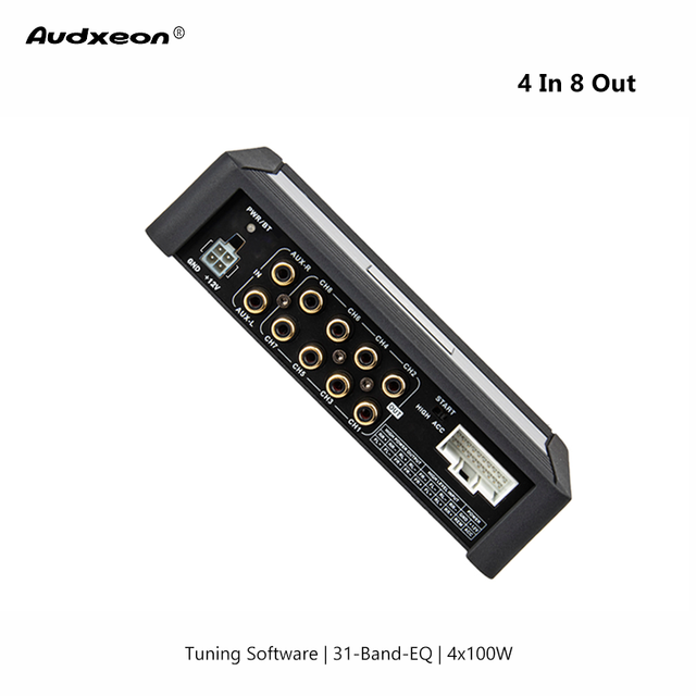 Factory Dsp Procesador De Audio 8CH with 4 Channel Car Amplifier Good Quality Car Stereo Audio 31-Band-EQ