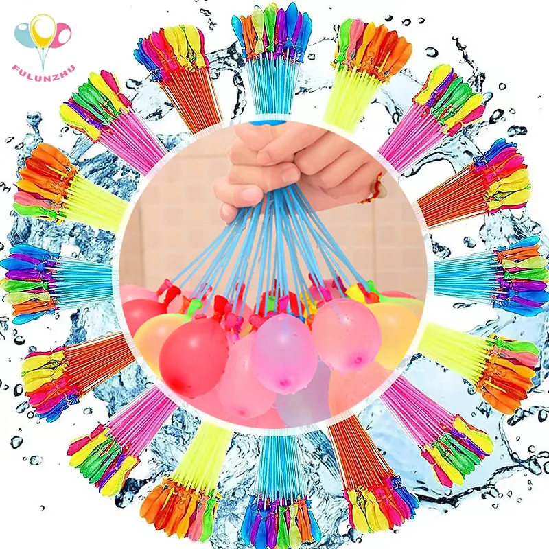 Summer Pool Silicone Bunch Magic Quick Easy Fill Self Sealing Water Ball Bomb latex balloon Reusable Water Balloons 111pcs/bags