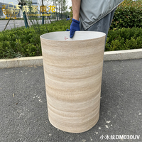 Revêtement mural souple en pierre à grain de bois imprimé MIGLIORE, carreaux flexibles Mcm, panneau mural flexible en pierre pour la décoration de la maison