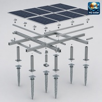 Sistema de Montaje con Tornillos de Tierra H2 Solar para Filipinas, Diseño GEA para Proyectos, Soporte Solar para Typhoon