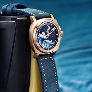 PAGANI DESIGN YS014 NH35A New <b>Automatic</b> Mechanical Wristwatch Wave Map Watch Sapphire Waterproof Watch for Men - Product Image 5