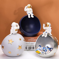 Figurine d'astronaute de stockage, Statue en résine, décoration, Sculpture de cosmonaute