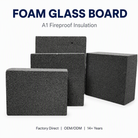 Panneau de verre cellulaire pour isolation de chambre froide, panneau de verre expansé pour sol et mur de chambre froide, congélateur, épaisseur personnalisée