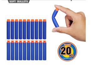 Jeu de tir pour enfants en plein air, fête, blaster en plastique ABS écologique pour les enfants de <span class=keywords><strong>4</strong></span> ans et plus, unisexe, avec 20 fléchettes - Cadeau de Noël - Product Image 6