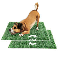 Alfombra de Césped Artificial para Perros, Suministros de Entrenamiento, Inodoro para Perros, Tapete de Césped para Perros con Orificios de Drenaje