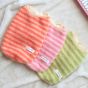 Vêtements pour chiens d'automne et d'hiver, gilet en polaire rayé, vêtements pour animaux de compagnie pour Schnauzers et Bichons, vêtements d'hiver chauds pour petits chiens. - Product Image 1