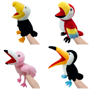 Tùy Chỉnh Thú Nhồi Bông Mềm Bé Đồ Chơi Sang Trọng Con Vẹt <span class=keywords><strong>Toucan</strong></span> Phong Trào Nói Tay Cộng Đồng Con Rối Cho Trẻ Em - Product Image 1