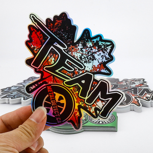 Customized <strong>Printing</strong> Hologram Vinyl Die Cut <strong>Sticker</strong> Maker Waterproof Permanent Adhesive PVC Custom <strong>Brand</strong> logo Decorative <strong>Stickers</strong> - Product Image 3