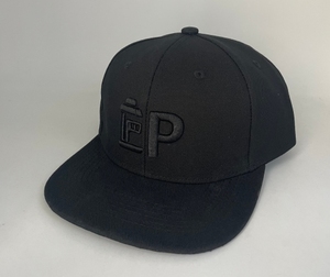 Custom 3D Embroidery Logo Private Woven Label Brand Gorras Black Structured Snapback Cap Baseball Cap Sport <b>Hat</b> With Custom Logo - Product Image 2