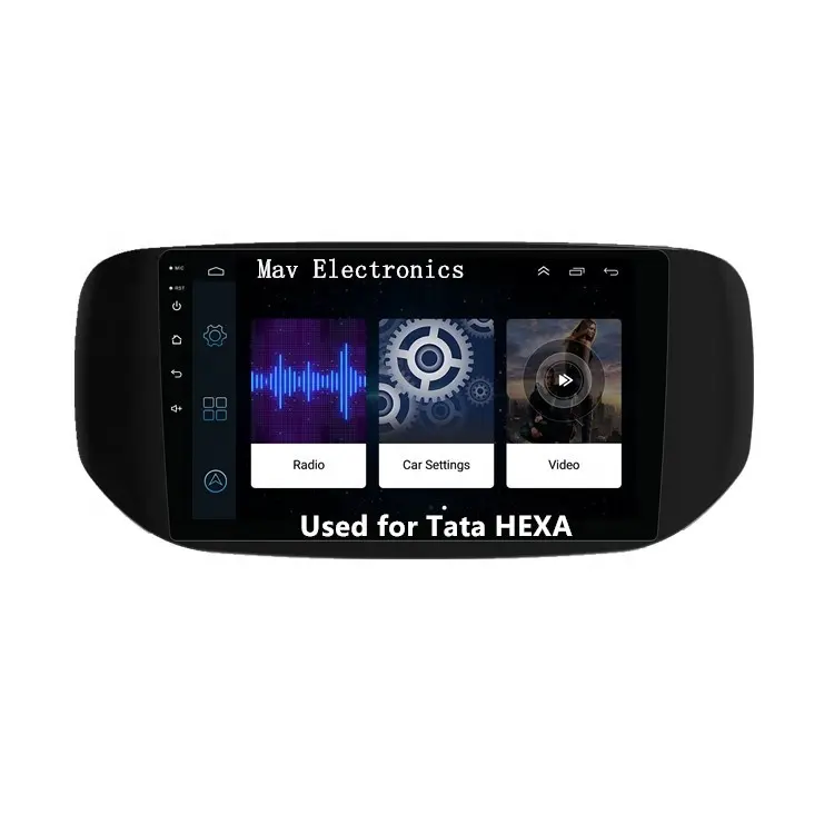 Autoradio Android, lecteur dvd, mp3, mp4, vidéo, système d'aide au stationnement arrière, pour voiture indienne, avec moteurs Tata, HEXA