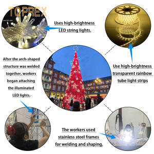 Wholesale Outdoor Large Christmas <strong>Tree</strong> 5 Meters 6m Decorative Artificial Slim.and Tall LED Christmas Frame <strong>Tree</strong> - Product Image 4