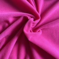 100% en nylon doux magique adhésif recyclé tricoté un côté brossé tricot tissu de velours de boucle de fournisseur de rouleau pour soutien-gorge boucle doublure