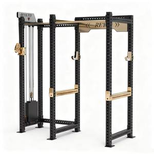 מתלה מלאה + צלב-פרימיום נירוסטה כוח אימון ציוד מקיף אימון squat תמיכה פיתוח גוף - Product Image 2