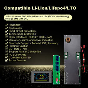 Invertisseur de stockage d'énergie JKBMS Bms Batteries au lithium Bms intelligent Lifepo4 8s 16s 48v pour connexion d'invertisseur - Product Image 6