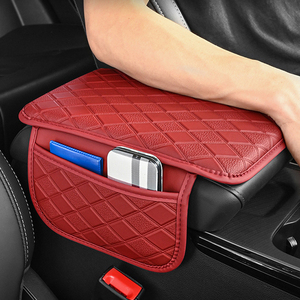 Protecteur universel de support de repose-poignet avec poche en cuir PU pour console centrale de voiture - Product Image 2