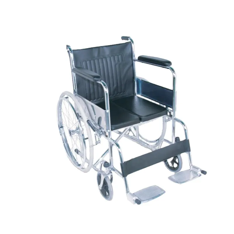 Silla de Ruedas portátil para discapacitados, silla de ruedas de Hospital estándar para exteriores, Manual, la más barata, 809