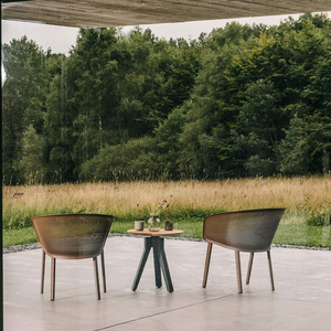 Chaise en métal simple et moderne pour restaurant, café, patio, jardin, plage, loisirs, extérieur - Product Image 3